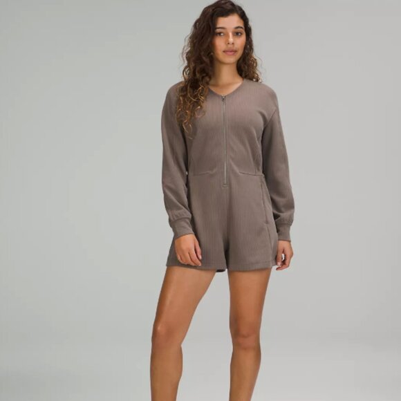 Lululemon Ribbed Softstreme Long Sleeve Romper - Picture 1 of 5